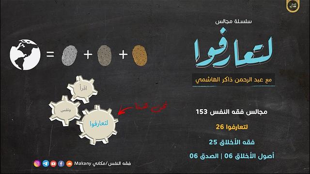 مجالس فقه النفس 153 | لتعارفوا 26 | فقه الأخلاق 25 | أصول الأخلاق 06 | الصدق 06 | كيف أصدُق؟ مراتب