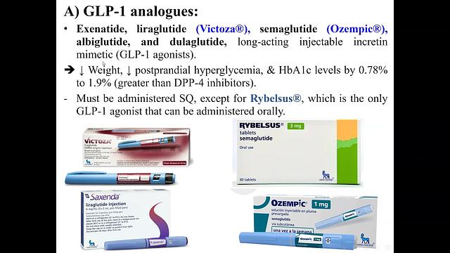 Diabetes drugs 3- newer drugs