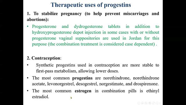 Gonadal Hormones and Antagonists 3-Progestins and Antiprogestins