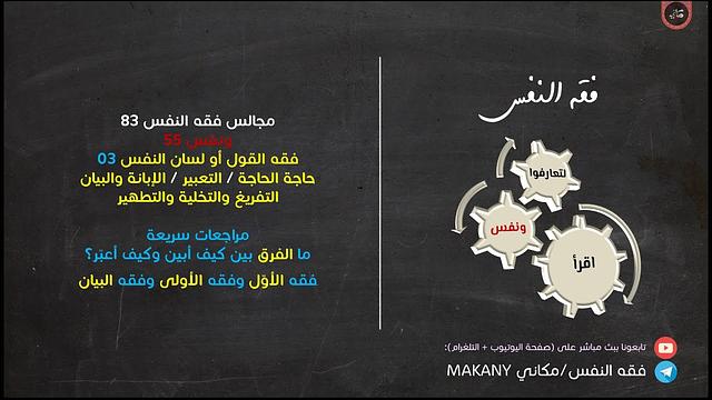فقه القول أو لسان النفس | الإبانة والتعبير | التخلية والتطهير والتفريغ 03