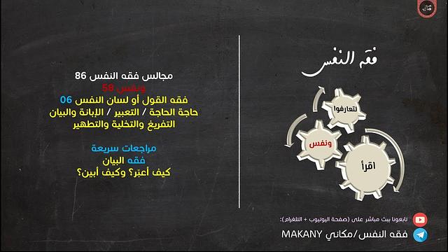 مجالس فقه النفس 086 | ونفس 58 | فقه القول أو لسان النفس 06 | فقه البيان