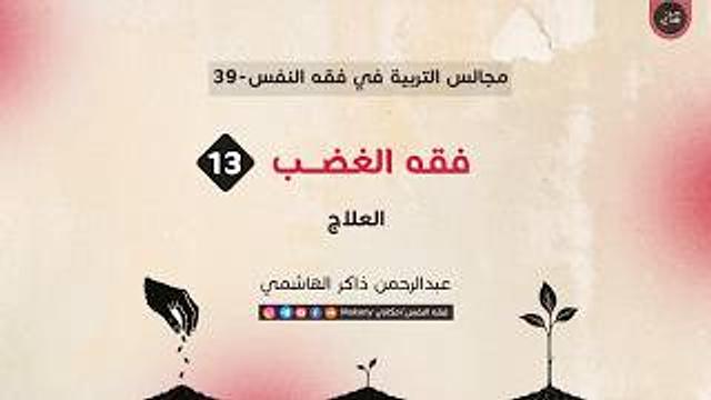 مجالس فقه الغضب 13 | العلاج